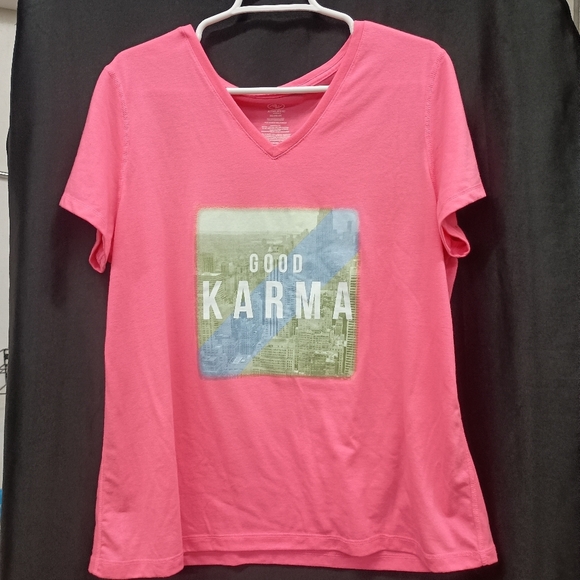 Pink Graphic Relaxed Short Sleeve Tee - Picture 9 of 13